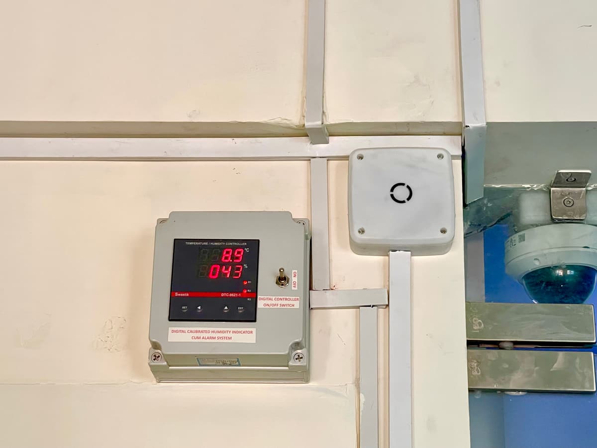 GCR Archival Facility temperature control system monitoring