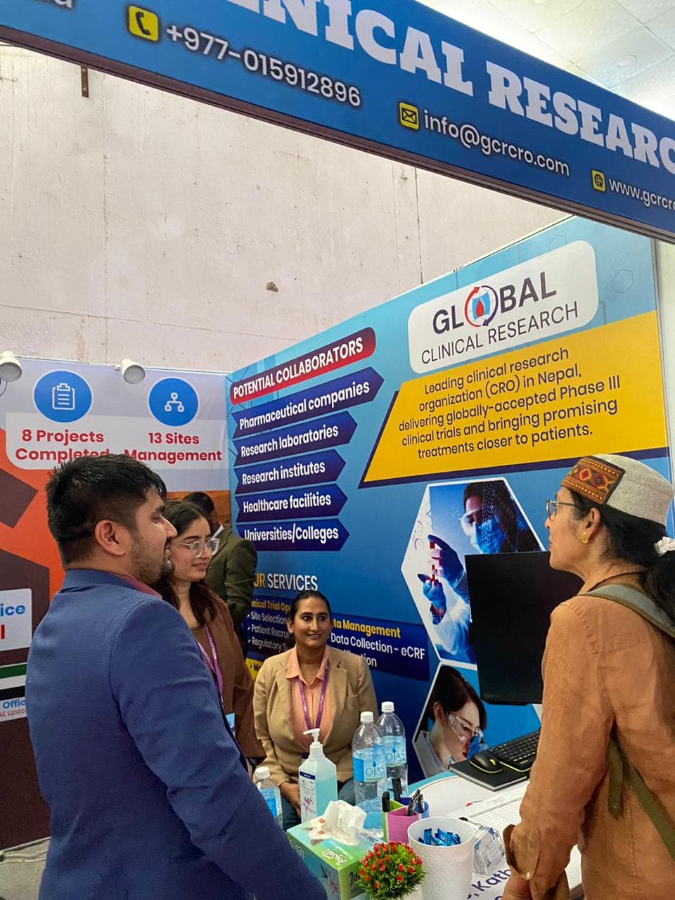 GCR team receiving recognition at the expo